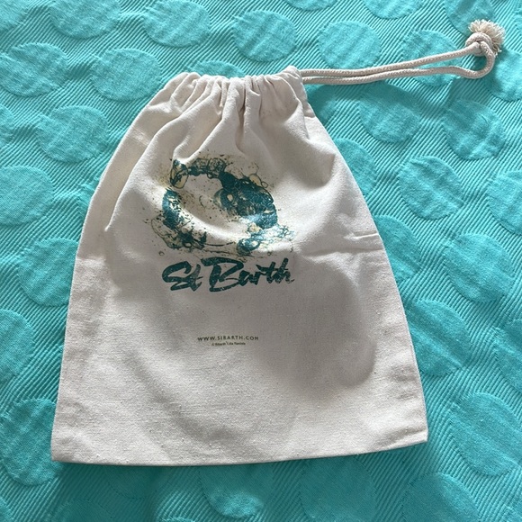 St Barth drawstring canvas pouch - Picture 5 of 5